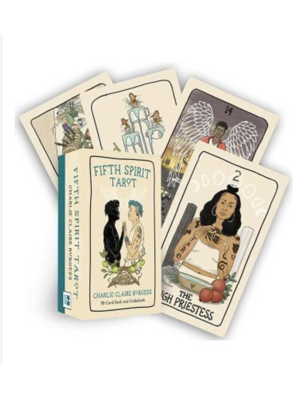 NIB Fifth Spirit Tarot by Charlie Claire Burgess 78-Card Deck and Guidebook